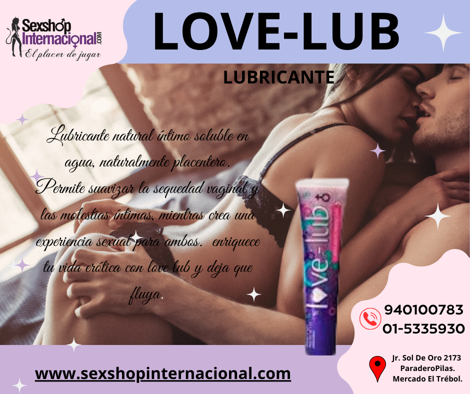 Lubricante natural íntimo soluble en agua love lub